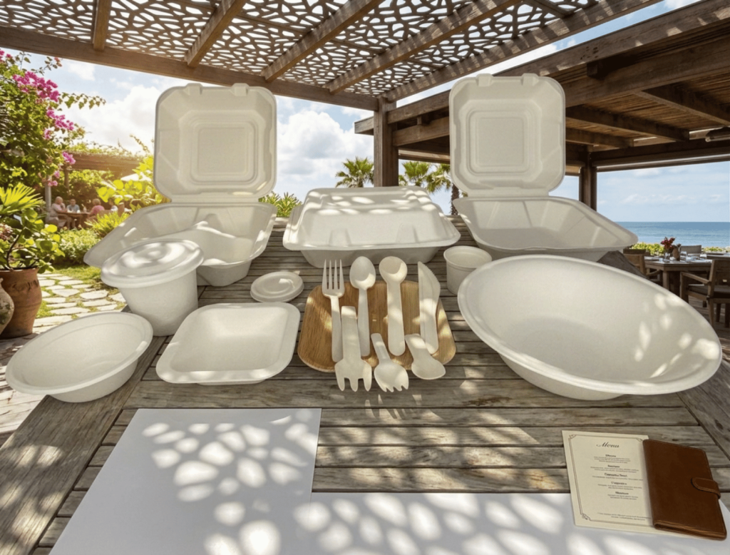 Bagasse, Bamboo, Palm, Corn, and more Eco-Friendly options