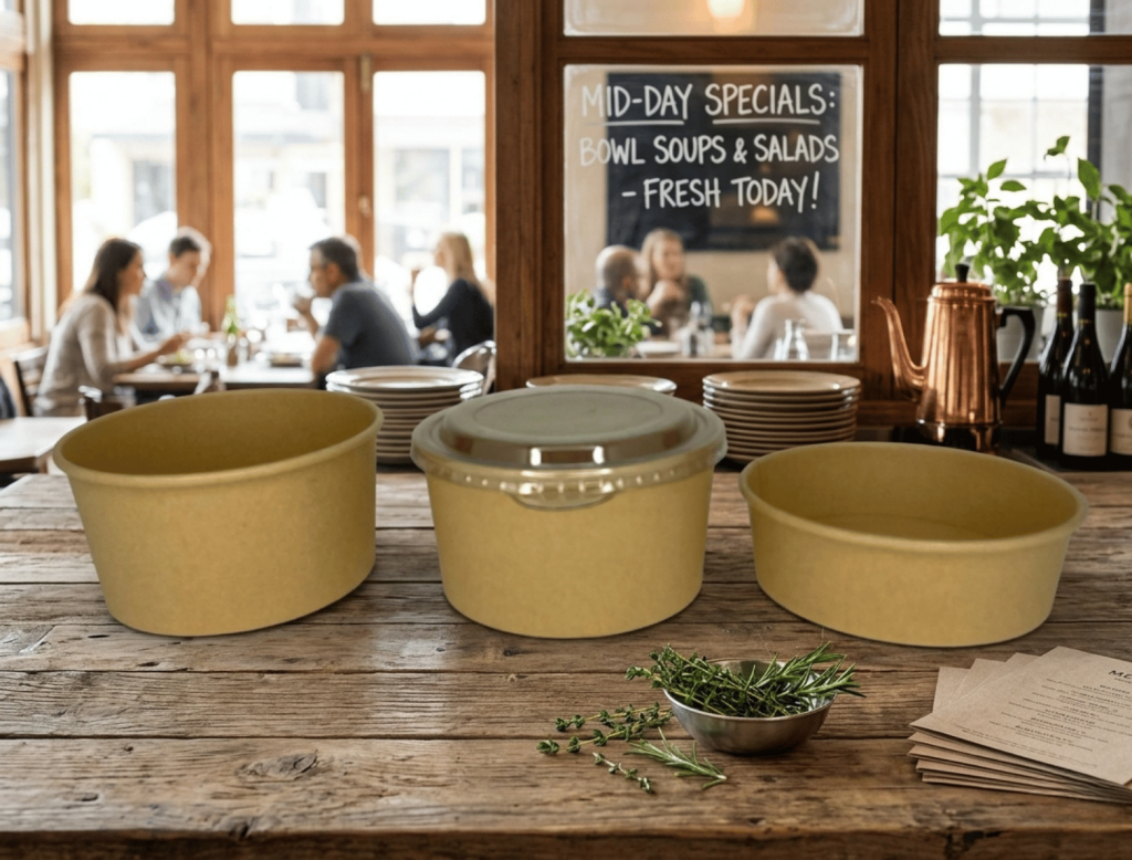 Paper containers with Lid Options